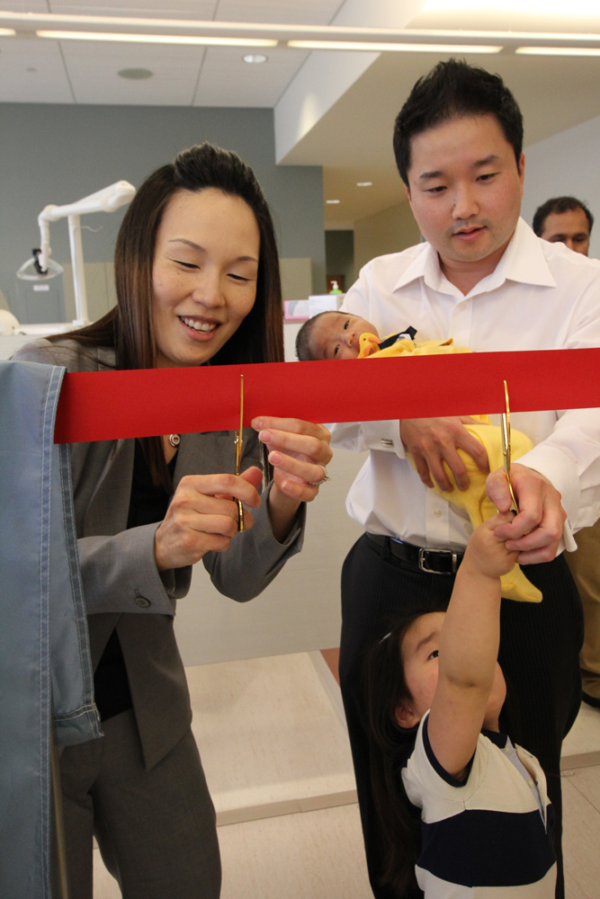 ribbon cutting ceremony dr. song maple ridge dentist