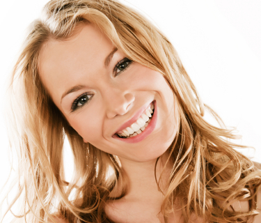 Woman smiling with beautiful teeth